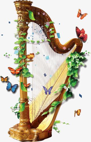 古风创意乐器装饰元素免抠