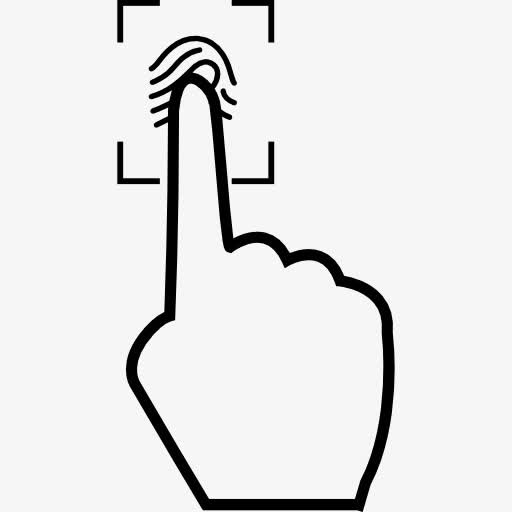 指纹扫描图标免抠