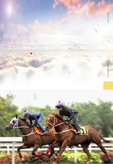 骑马比赛赛马海报背景素材高清