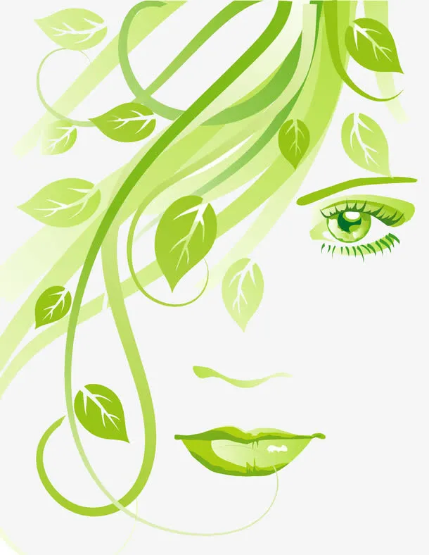 创意美妆美女免抠