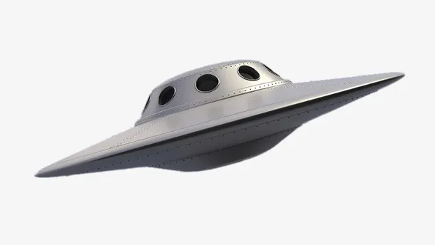 UFO不明飞行物实物飞行船免抠