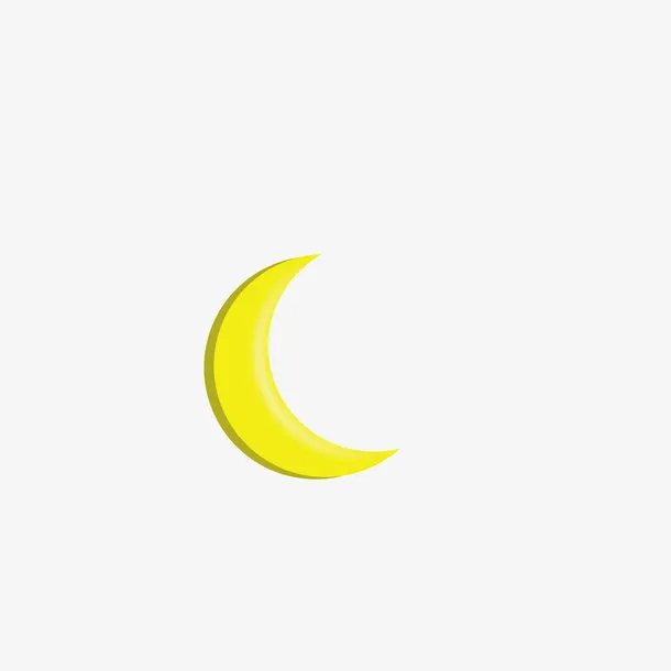 简约插画月亮免抠