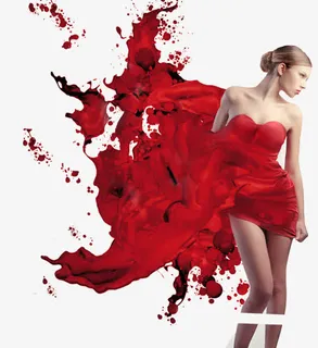 女神节活性炭海报免抠