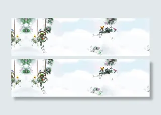 春天鸟语花香背景