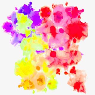 手绘五彩缤纷图案免抠