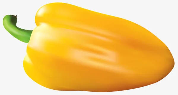 黄色彩椒蔬菜免抠
