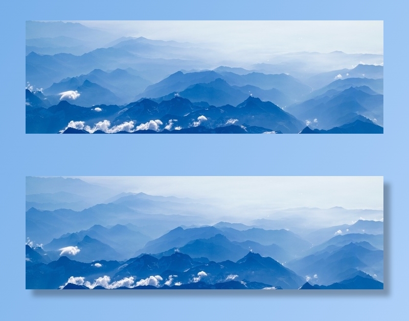 蓝色渐变山林简约背景高清摄影风景背景