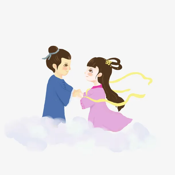 中国的情人节牛郎织女免抠