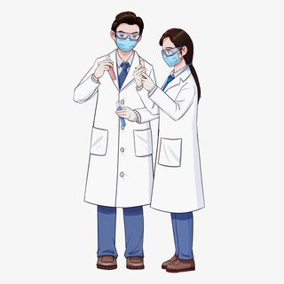 科研人员做实验研究免抠