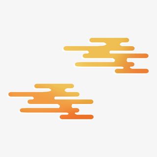 祥云 金色 国潮 金色祥云免抠