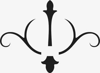 角花底纹花型对称平面图形免抠