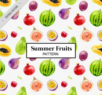 手绘水果矢量图免抠