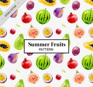 手绘水果矢量图免抠