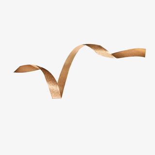 产品实物黄色丝带免抠