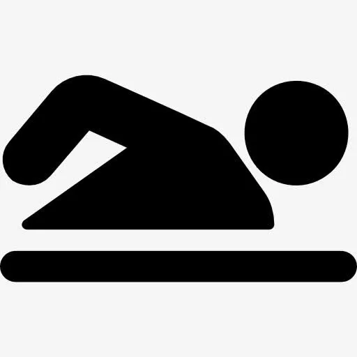 游泳的人图标免抠