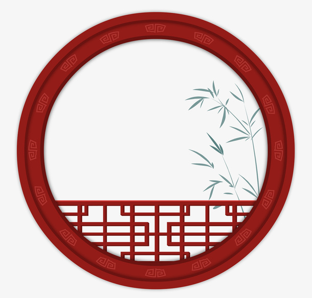 古风窗户国潮边框中国风免抠