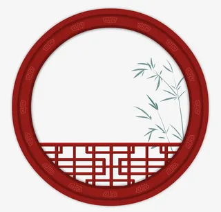 古风窗户国潮边框中国风免抠