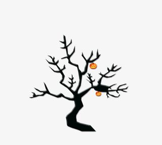 万圣节树背景