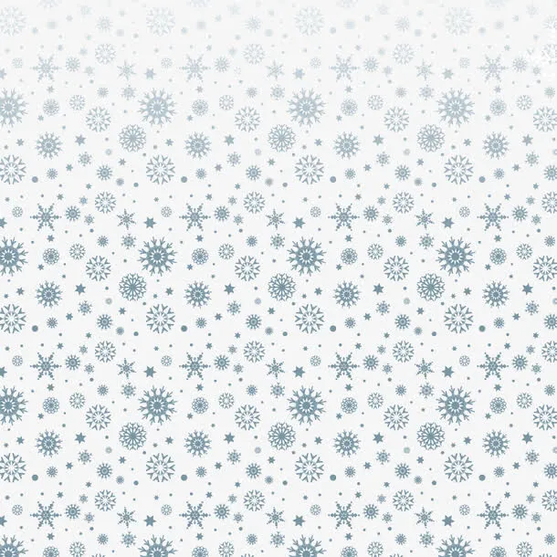 矢量手绘雪花平铺背景