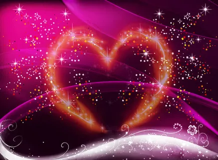 爱心星光粉色七夕情人节海报背景