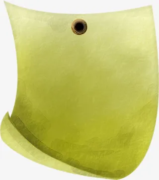 黄色漫画纸张创意免抠