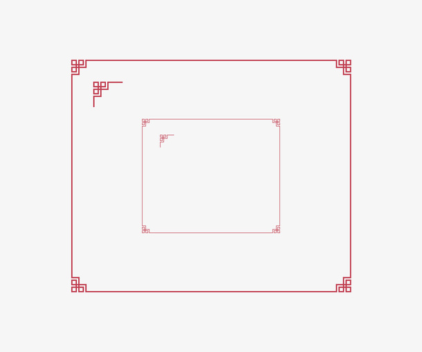 中国风古典边框免抠