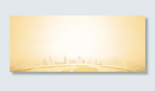 服务客户简约城市浅黄背景高清