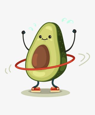 卡通手绘水果装饰海报设计免抠