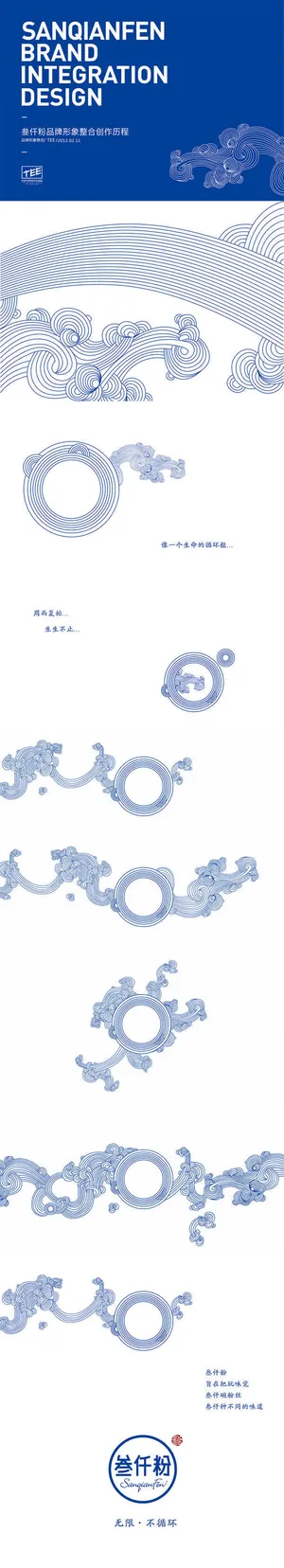 蓝色形象品牌创作免抠