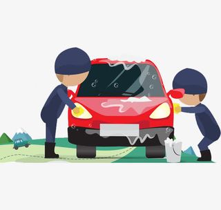 红色小汽车免抠