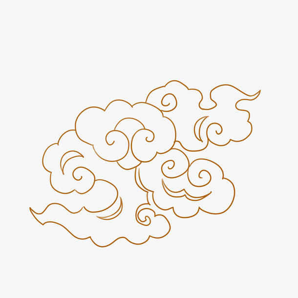中国风手绘水墨风景山水徽派建筑 3免抠