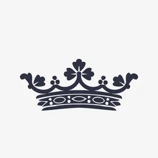 卡通手绘皇冠装饰广告设计免抠