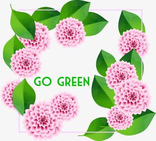 矢量花朵边框素材免抠