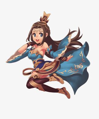 Q版古风女侠士人物免抠