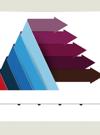 商务封面几何体线条箭头创意背景高清