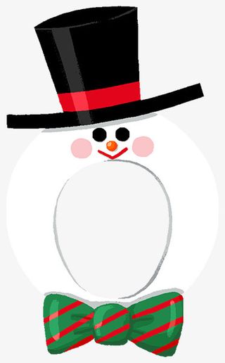 圣诞节 雪人卡通 装饰 元素免抠
