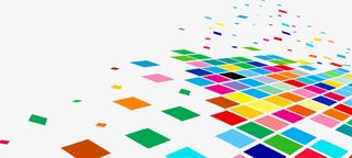 炫彩正方形免抠