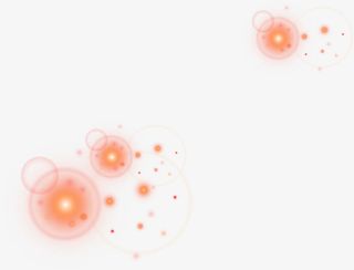 红色星光光晕素材免抠