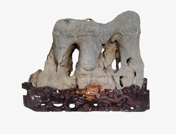 玉洞临川天然灵璧石免抠图片免抠