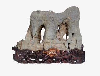 玉洞临川天然灵璧石免抠图片免抠