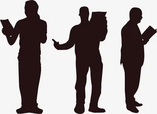 学生朗诵背影免抠