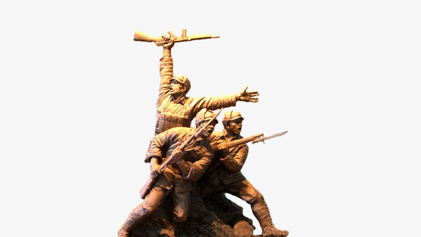 英雄雕塑素材免抠