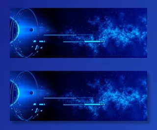 科技星空海报背景高清