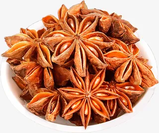 一盘八角特写免抠