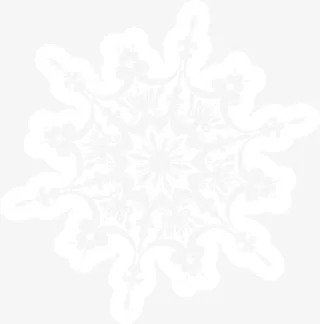 唯美白色雪花免抠