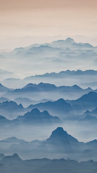 云雾烟雾山丘H5背景高清