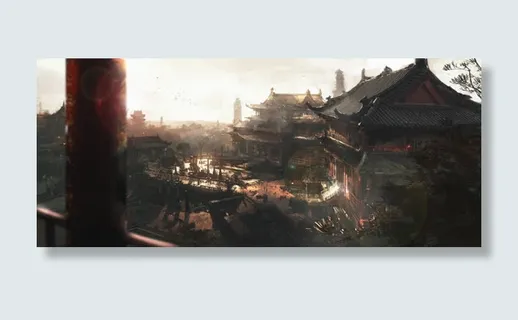 古典建筑游戏场景原画免抠 古典建筑游戏场景原画免抠