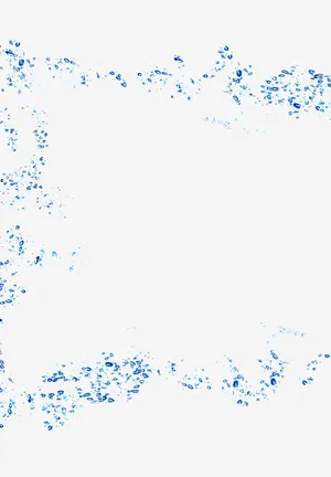 水珠夏日海报元素免抠