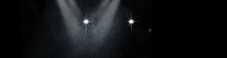 黑色背景灯光星星闪亮散粉banner