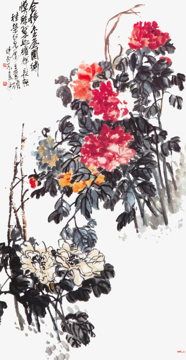 诗歌图免抠